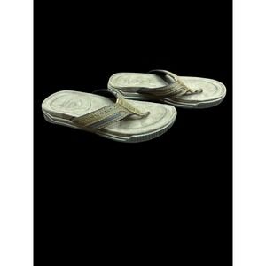 Earth Spirit Men's‎ Sandals Gelron Cushioned Leather Flip Flop Thong Size 8 US